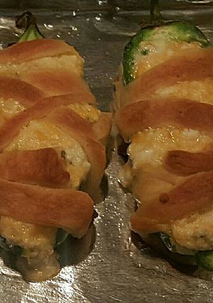 A picture of Halloween mummi poppers.