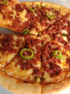 Una foto de Pizza de chorizo