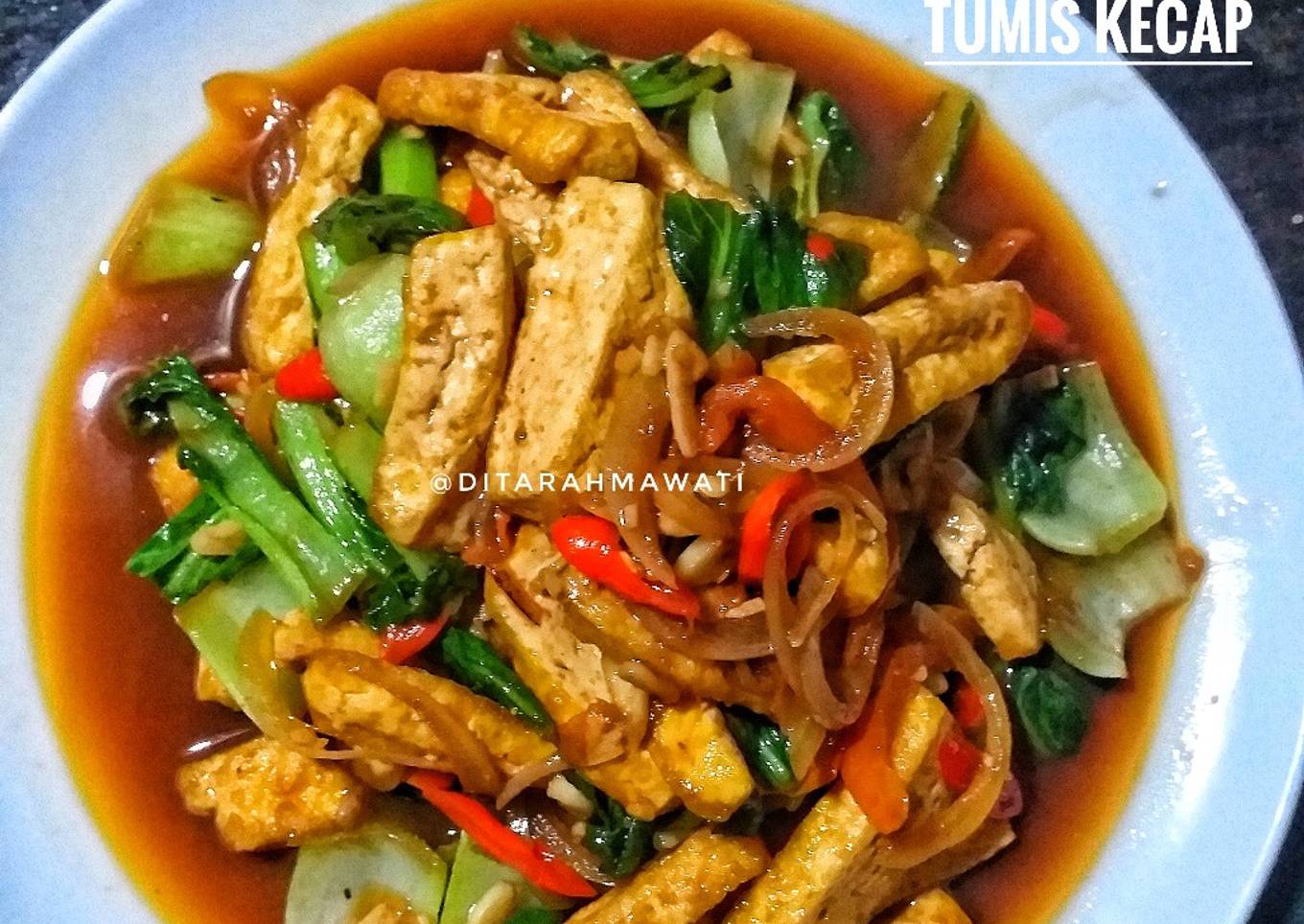 Tahu Pakcoy Tumis Kecap