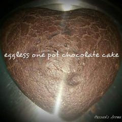 Fluffy chocolate wheat cake- eggless A picture of Fluffy chocolate wheat cake- eggless.