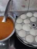 Mini idlis and tomato chutney kids favourite dish