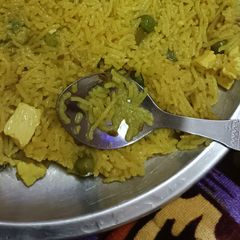 A picture of Veg paneer pulao.