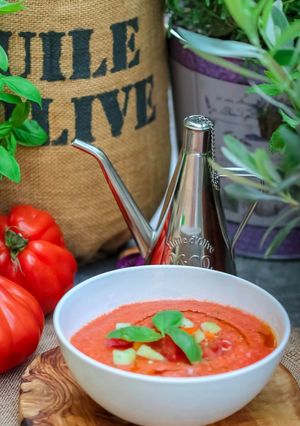 A picture of Gazpacho from Spain: The Land of Longevity.
