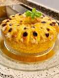 Pastel de manzana con crema de albaricoque (Apple pie with apricot cream)