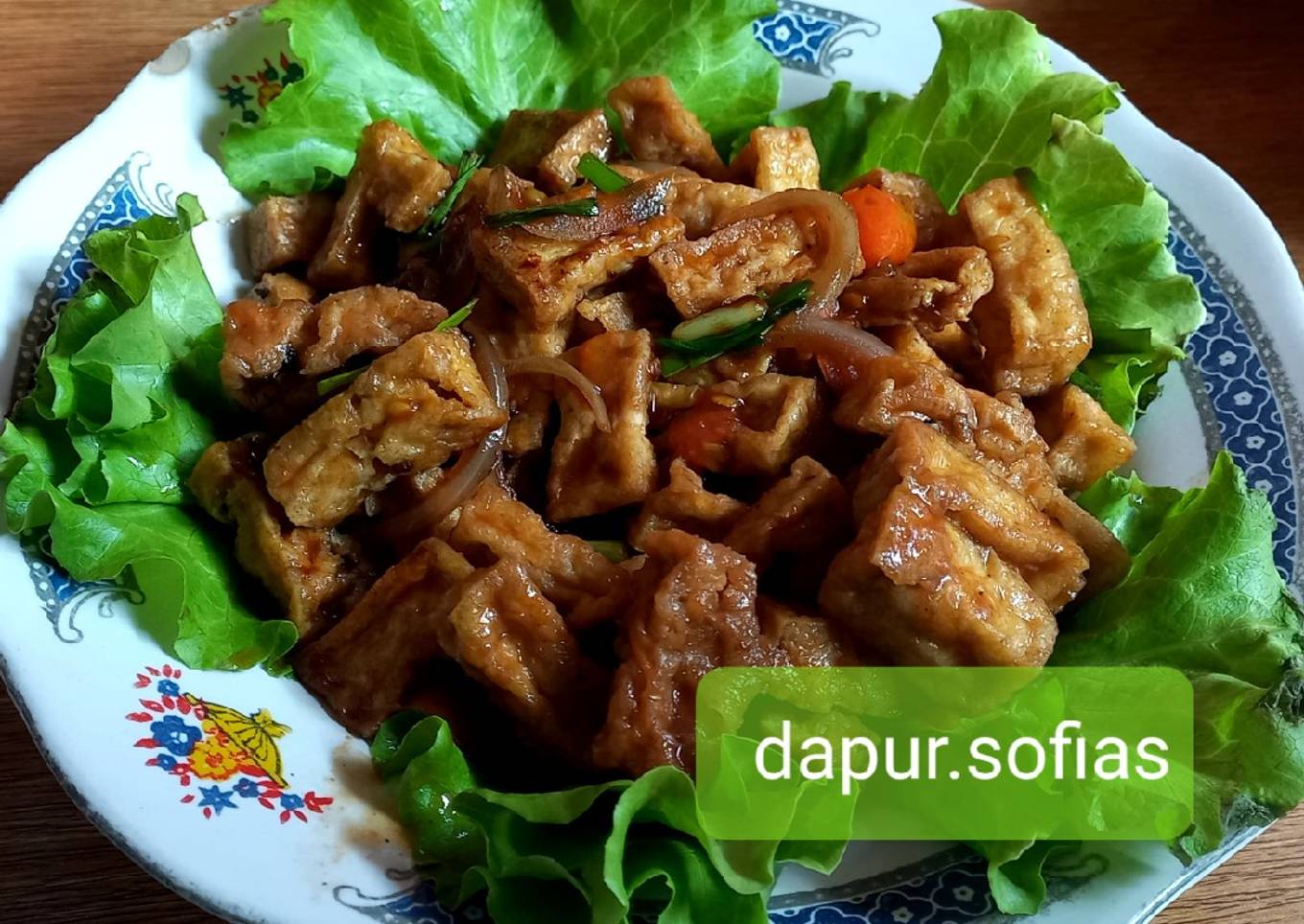 Tahu lada hitam gurih