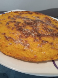 Una foto de Torta de ahuyama en estufa y baja en azúcar añadido