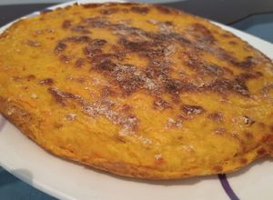 Una foto de Torta de ahuyama en estufa y baja en azúcar añadido