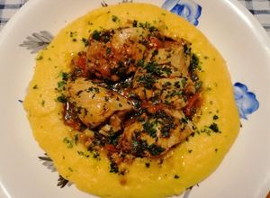 Foto di Polenta con pollo in umido