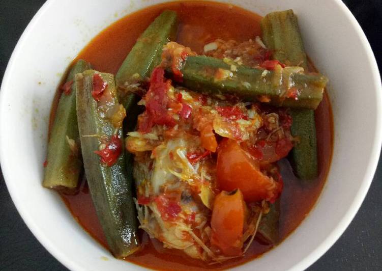 Resep Asam pedas kakap merah with okra 😋 yang Menggugah Selera