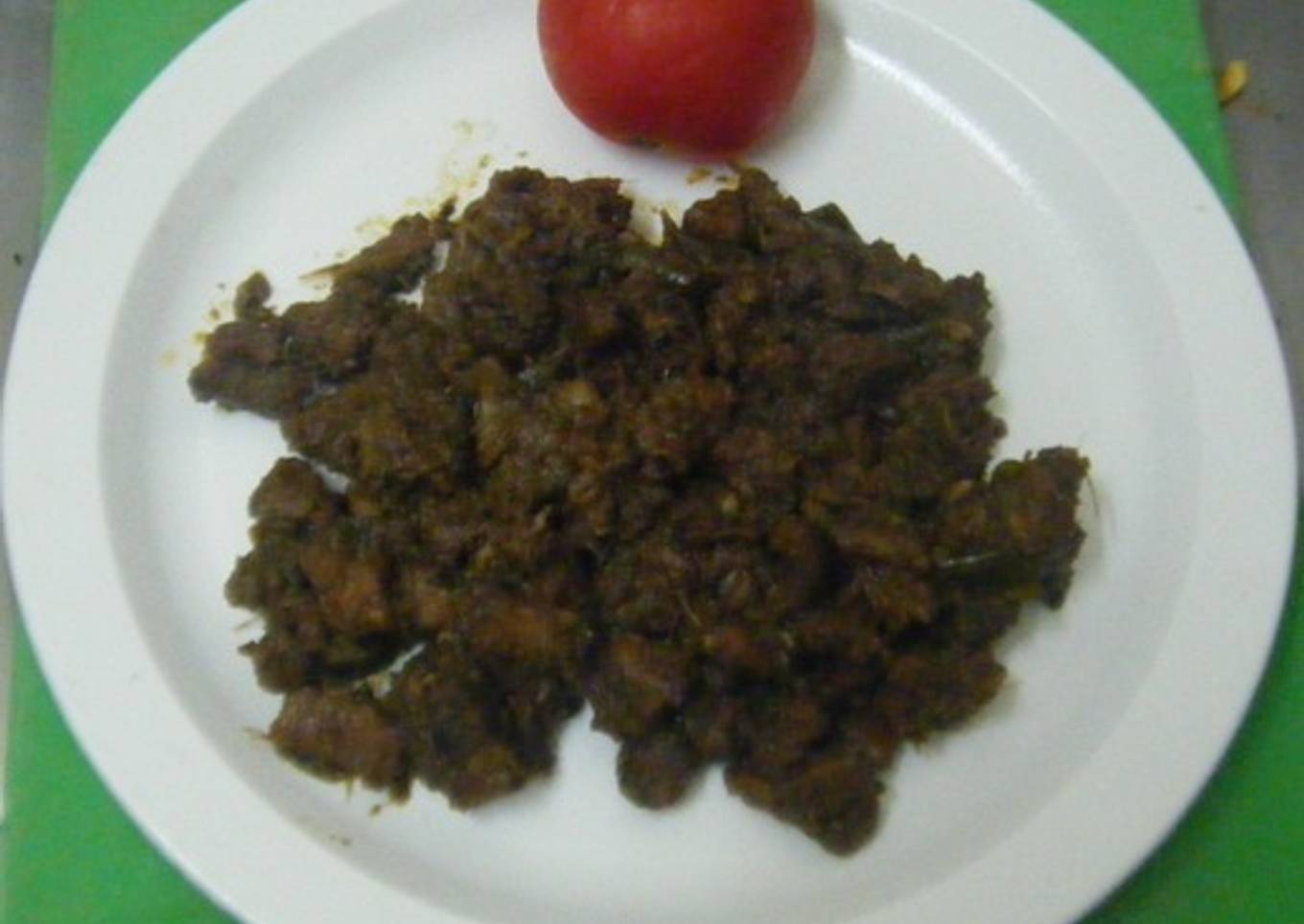 Potti Ularthiyathu(cleaned intestine of goat / buffalo)