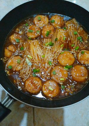 Foto resep Tofu Enoki Pan