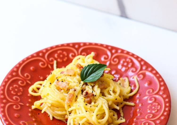 Espaguete a carbonara da Rita Lobo