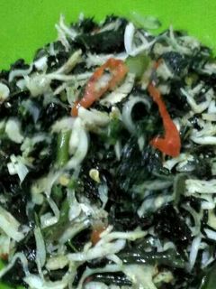 Foto resep Tumis teri daun pepaya