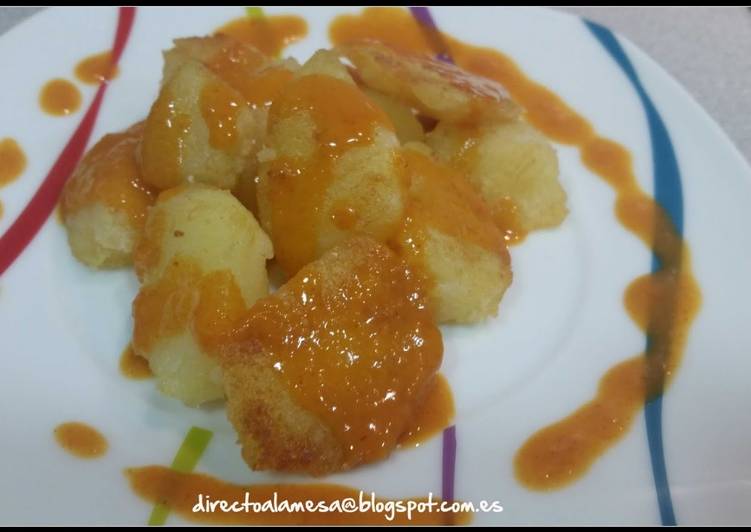 Patatas con salsa brava a la madrileña Receta de ...