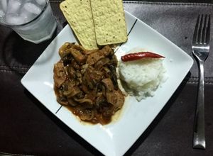Una foto de Bistec de res en chile chipotle