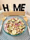 Ensalada de garbanzos con pepino y queso feta
