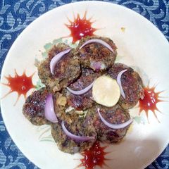 A picture of Vegetables kebab.