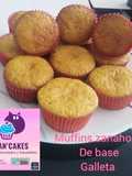 Muffins de Zanahoria con base de galleta