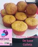 Muffins de Zanahoria con base de galleta