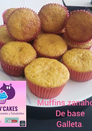 Una foto de Muffins de Zanahoria con base de galleta
