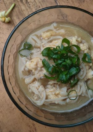 Foto resep Enoki Egg Soup