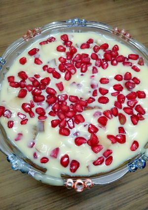 A picture of Fruits custard.
