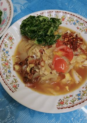 รูปของ ก๋วยเตี๋ยวไก่สับคะน้ากรอบ