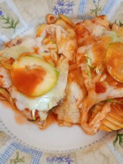 Una foto de Bacalao gratinado con calabacín y a baja temperatura