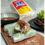 Rice Paper Chicken Satay Roll