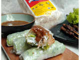 Rice Paper Chicken Satay Roll