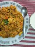 One Pot Mixed Vegetable Rice with Carrot-Cucumber Raita: Wholesome Harmony on a Plate