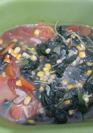 Foto resep Sayur Bayem Wortel Jagung