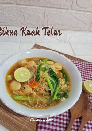 Foto resep Bihun Kuah Telur