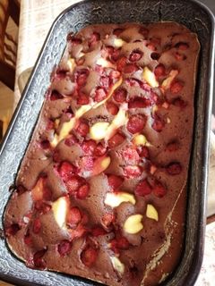 Epres pudingos piskóta recept fotója