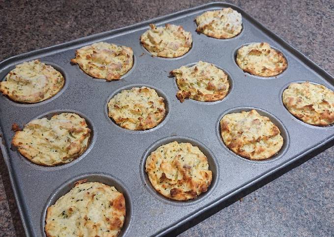 Cheesy Mashed Potato Muffins