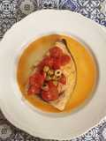 Pesce spada con pomodorini e olive