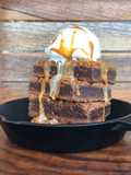 Brownies con helado
