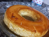 Flan casero de vainilla y manzanas