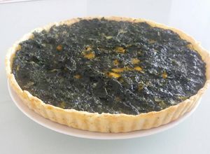 Una foto de Tarta de espinaca y calabacín