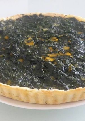 Una foto de Tarta de espinaca y calabacín