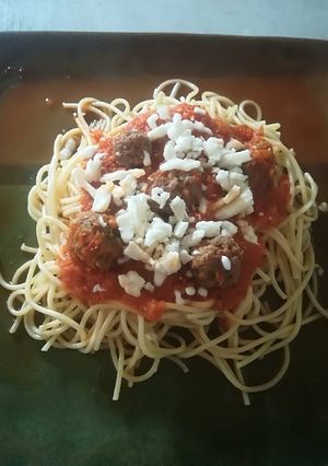 صورة لوصفة معكرونة بصوص البولونيز