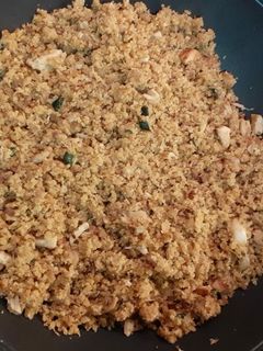 Una foto de Migas con verduritas y heura 🥒🥕