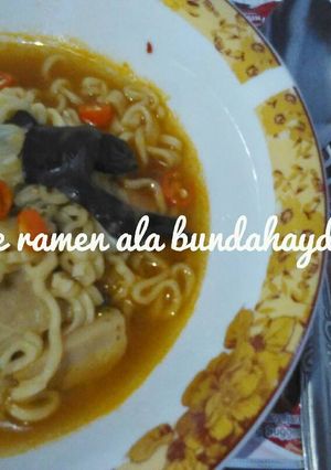 Foto resep Mie ramen instan ala bunda haydar
