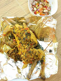 Foto resep Ayam betutu daun singkong (Ramadan 8)