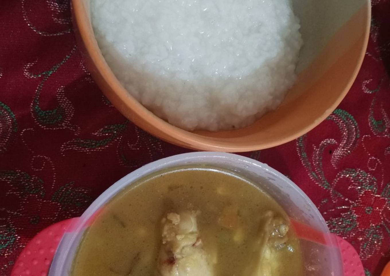 Mpasi 9m+ : Soto Ayam + Bubur Tim