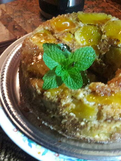 Una foto de Torta de manzana con miel y canela
