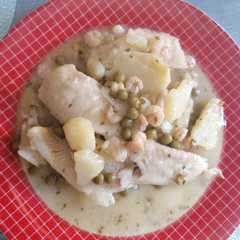 Una foto de Merluza en salsa verde