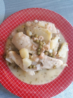 Una foto de Merluza en salsa verde