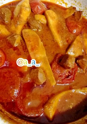 عکسی از دستور برنج و خورشت کدو
