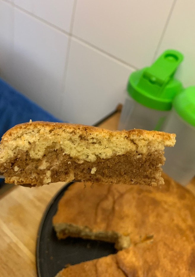 Una foto de Bizcocho marmolado saludable